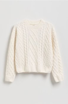 Reserved - Текстурований джемпер - кремовий - 823FH-01X