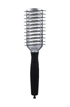 Расческа для волос Olivia Garden Essential Style Tunnel Nylon Bristles, Silver, 1 шт