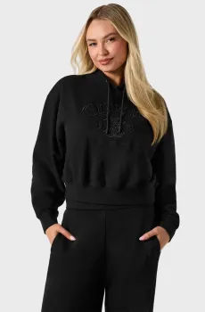 Женское черное худи Черный XS Guess V6RQ03.KD761;JBLK