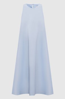 Голубое платье миди
