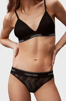 Женские черные трусики BIKINI Черный XS Calvin Klein 000QF7712E