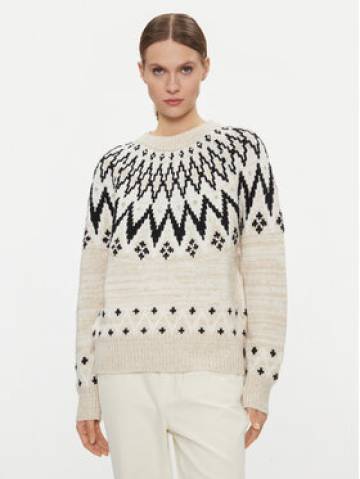 Silvian Heach Светр CVA23130MA Бежевий Regular Fit Silvian Heach Светр CVA23130MA Бежевий Regular Fit