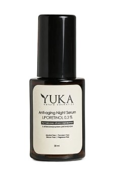 Уценка! Антивозрастная ночная сыворотка для лица Yuka Anti-Aging Night Serum с липосомальным ретинолом 0.3%, 30 мл