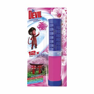 Туалетный точковый блок для унитаза Dr. Devil Японский сад, 75 мл Туалетный точковый блок для унитаза Dr. Devil Японский сад, 75 мл