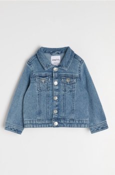 Бавовняна джинсова куртка - синій