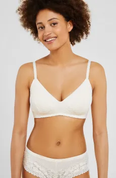 Женский белый бюстгальтер с тонкой треугольной чашкой YOUNG Белый 85E Etam 6527607