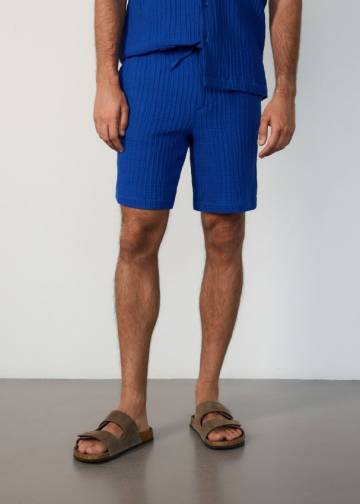 Reserved - Муслінові шорти - кобальтовий - 394BK-47X