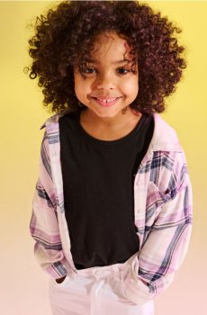 Рубашка в клетку из вискозы - різнобарвний