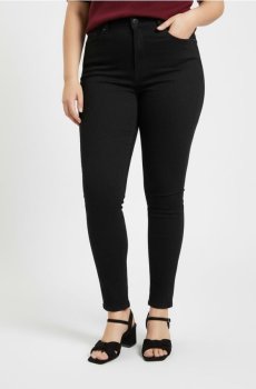 Skinny джинси з високою талією Plus size - чорний