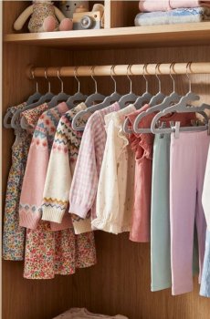 Вішалки, 10 шт. - сірий