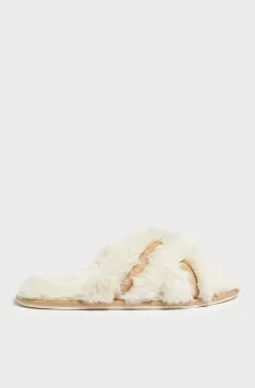 Женские белые тапочки LORINE Белый 36-37 Etam 6548130