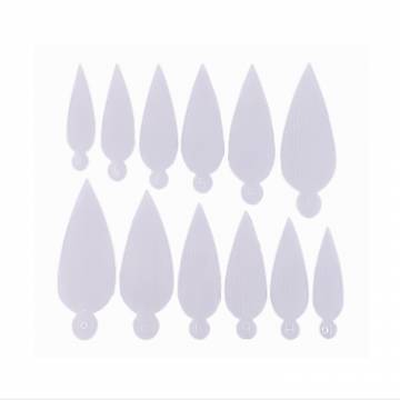 Многоразовые силиконовые молды для моделирования французского маникюра DNKa Professional Nail Molds 0001, 36 шт