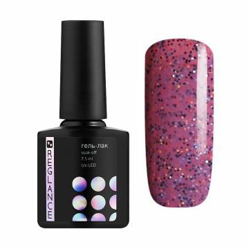 Уценка! Гель-лак для ногтей Reglance Gel Polish 121 Сливовый с разноцветным конфетти, 7.5 мл Уценка! Гель-лак для ногтей Reglance Gel Polish 121 Сливовый с разноцветным конфетти, 7.5 мл