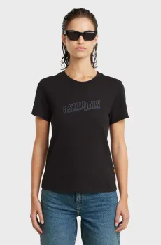 Женская черная футболка Embro Черный L G-Star RAW D26248,D101