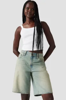 Женские голубые джинсовые шорты Baggy Dad Голубой 24 Levi’s® 000MJ;0002