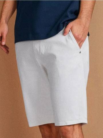 Джинсові шорти - кремовий