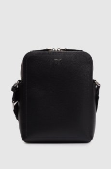 Черная кожаная сумка Capitol с принтом логотипа