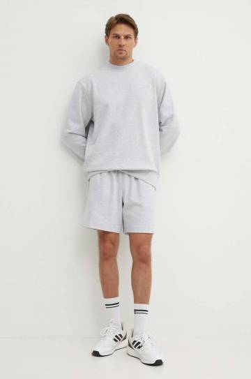 Хлопковая кофта adidas Originals мужская цвет серый меланж IX9808 Хлопковая кофта adidas Originals мужская цвет серый меланж IX9808
