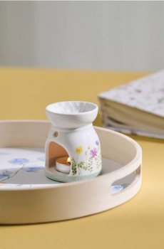 Ароматична лампа з квітковим мотивом - різнобарвний