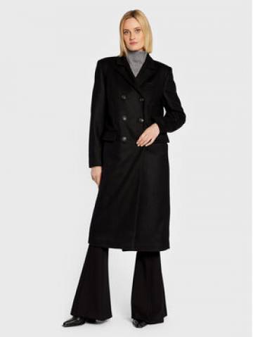 Trussardi Вовняне пальто 56S00807 Чорний Regular Fit Trussardi Вовняне пальто 56S00807 Чорний Regular Fit