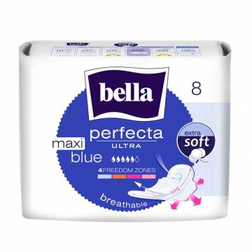 Прокладки для критических дней Bella Perfecta Ultra Maxi Blue, 8 шт Прокладки для критических дней Bella Perfecta Ultra Maxi Blue, 8 шт