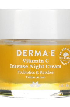 Интенсивный ночной крем для лица Derma E Intense Night Cream Vitamin С с пробиотиками и чаем ройбуш, 56 г