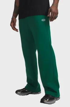Мужские зеленые спортивные брюки UA Rival Flc Pants Зеленый M Under Armour 6013444-312