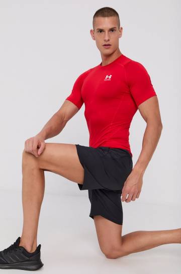 Футболка для тренинга Under Armour 1361518 цвет красный однотонный 1361518-410 Футболка для тренинга Under Armour 1361518 цвет красный однотонный 1361518-410