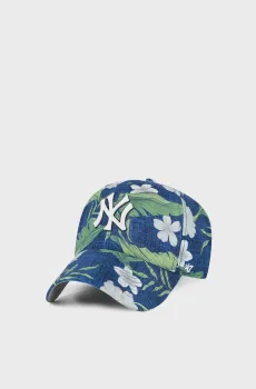 Темно-синяя кепка с узором YANKEES BEACH SIDE Синий ONESIZE 47 Brand BAHAM17LPS-NY