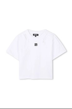 Детская хлопковая футболка Dkny
