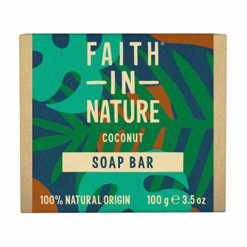 Твердое мыло Faith In Nature Coconut Soap Bar с кокосом, 100 г Твердое мыло Faith In Nature Coconut Soap Bar с кокосом, 100 г