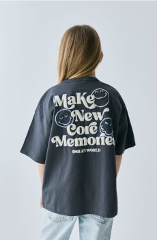 Reserved - Футболка SmileyWorld® - темно-сірий - 000HU-90X