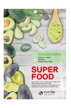 Тканевая маска для лица Eyenlip Super Food Avocado Mask c экстрактом авокадо, 23 мл