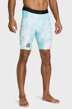 Мужские голубые велосипедки UA Curry HG Prtd Shorts Голубой M Under Armour 1379829-914