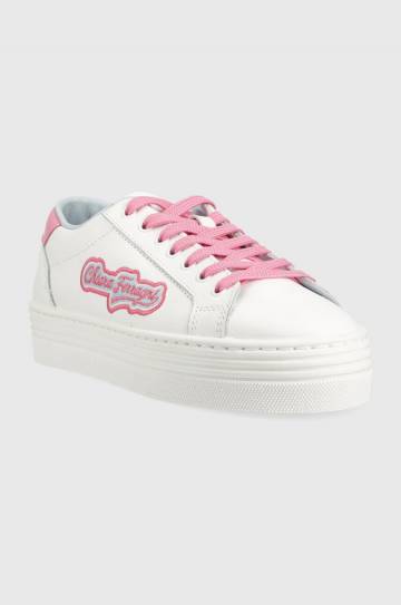 Кожаные кроссовки Chiara Ferragni Tennis Low цвет белый CF TENNIS LOW Кожаные кроссовки Chiara Ferragni Tennis Low цвет белый CF TENNIS LOW
