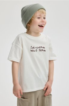 Reserved - Бавовняна футболка, набір з 3 - кремовий - 005IT-01X