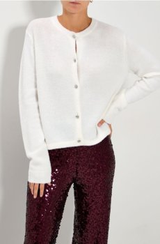 Джемпер на ґудзиках - білий