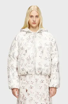 Женская белая куртка с узором GIACCA Белый 38 Diesel A19602 0WFCH