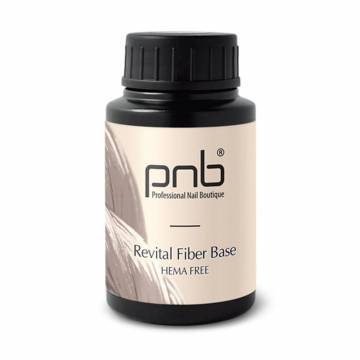 Файбер база для гель-лака PNB Revital Fiber Base Hema Free Milk Pink, 30 мл Файбер база для гель-лака PNB Revital Fiber Base Hema Free Milk Pink, 30 мл