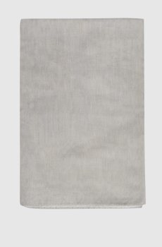 Серый платок с шелком