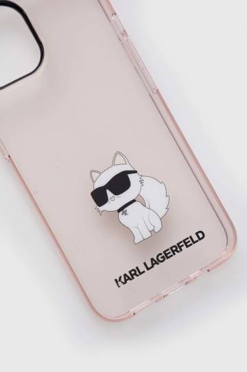 Чехол на телефон Karl Lagerfeld iPhone 14 6,1 цвет розовый Чехол на телефон Karl Lagerfeld iPhone 14 6,1 цвет розовый