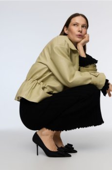 Reserved - Туфлі з бантами - чорний - 442ID-99X