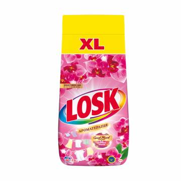 Стиральный порошок Losk Ароматерапия с эфирными маслами и ароматом малазийских цветов, автомат, 50 стирок, 7.5 кг Стиральный порошок Losk Ароматерапия с эфирными маслами и ароматом малазийских цветов, автомат, 50 стирок, 7.5 кг