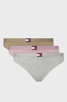 Женские трусики (3 шт) THONG Разноцветный M Tommy Hilfiger UW0UW06139