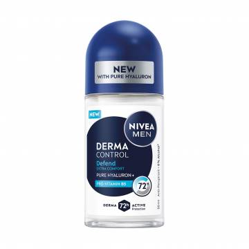 Антиперспирант NIVEA MEN Дерма контроль. Защита и экстракомфорт, роликовый, 50 мл Антиперспирант NIVEA MEN Дерма контроль. Защита и экстракомфорт, роликовый, 50 мл