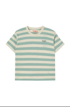 Детская хлопковая футболка Tinycottons STRIPES TEE