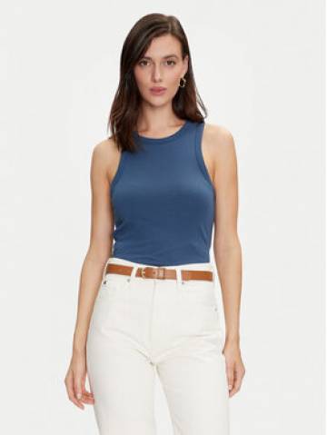 Tommy Hilfiger Топ WW0WW38635 Голубий Slim Fit Tommy Hilfiger Топ WW0WW38635 Голубий Slim Fit