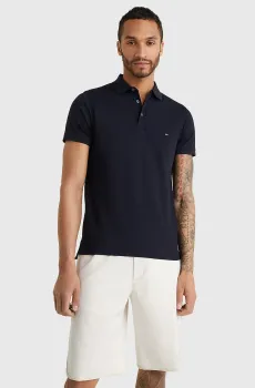 Мужское темно-синее поло CORE 1985 SLIM POLO Синий L Tommy Hilfiger MW0MW17771