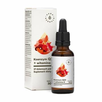 Коэнзим Q10 + Витамин E Aura Herbals Coenzyme Q10 + Vitamin E в каплях, 30 мл Коэнзим Q10 + Витамин E Aura Herbals Coenzyme Q10 + Vitamin E в каплях, 30 мл