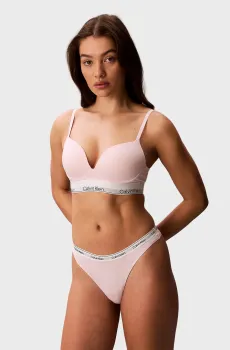Женские пудровые трусики THONG Розовый XS Calvin Klein 000QD5043E